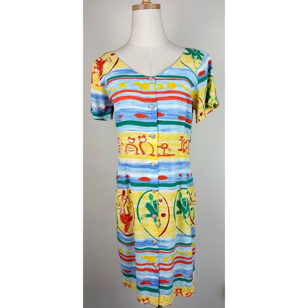 Jams World Vintage "Dance Man" Button Down Dress
